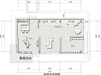 现代书店 书店阅读区平面图 书咖设计平面图 休闲书店平面图 施工图