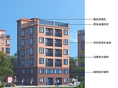 现代住宅楼建筑 自建房 建筑 施工图