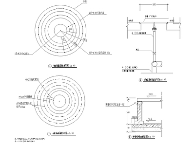 现代其他节点详图 旱喷泉施工详图 施工图