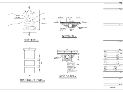 现代其他图库 暗桥 施工图