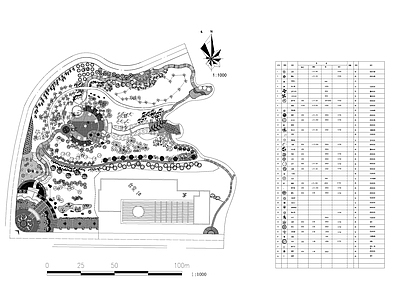 现代新中式花店 平面设计 绿化施工设计 景观 食堂后园设计 施工图