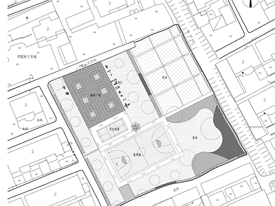 景观平面图 社区公园 施工图