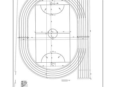 现代其他节点详图 运动场 施工图
