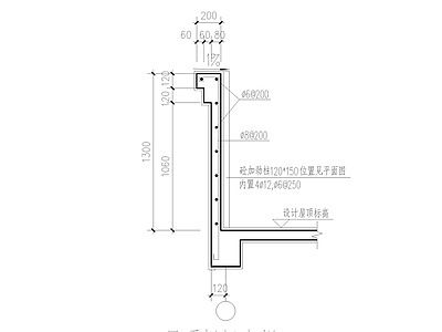 现代其他图库 栏板大样 施工图