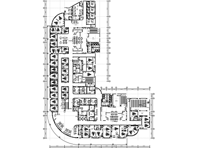 医院 口腔医院平面图 施工图