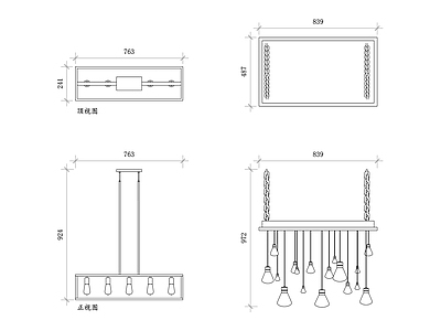 现代灯具图库 工厂吊灯 工业风格吊灯 吊灯 制造业照明吊灯 工业照明吊灯 施工图