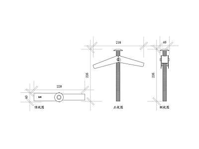 现代五金管件 紧固螺栓 固定螺栓 连接螺丝 联接螺栓 结构螺栓 施工图