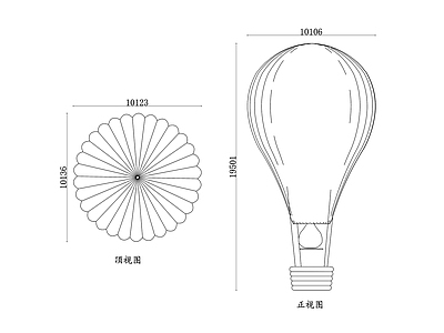 现代运动器材 热空气球 空中热气球 气球热气球 飞行热气球 旅游热气球 施工图