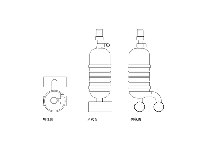 水处理 家用过滤器 自来水净化器 自来水过滤装置 自来水清洁器 自来水净化系统 施工图