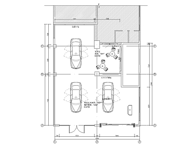 现代4s店 新能源4S店施工 4S 施工图