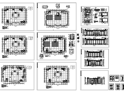 现代商业综合体 多层商场建筑图 施工图