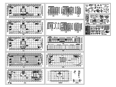 现代商业综合体 多层商场建筑图 施工图