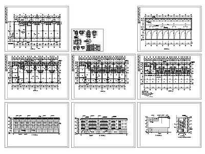 现代住宅楼建筑 天地楼住宅建筑图 自建房 施工图