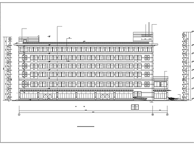 现代酒店建筑 旅馆建筑图 多层 施工图