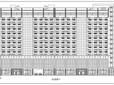 现代酒店建筑 建筑图 施工图