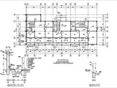 现代住宅楼建筑 沿街商住 施工图