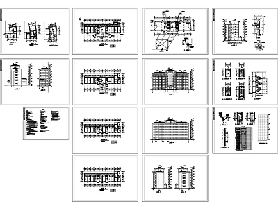 现代办公楼建筑 综合楼建 施工图