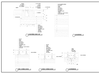 景观节点 水池构造详图 施工图