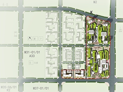 现代产业园建筑 璧山药材产业园 总平面图 施工图