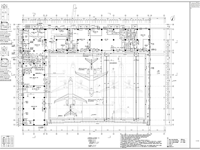 现代厂房 机场机库维修保养 车间 施工图