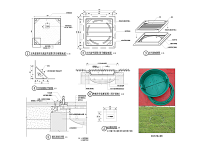 景观节点 井盖 施工图