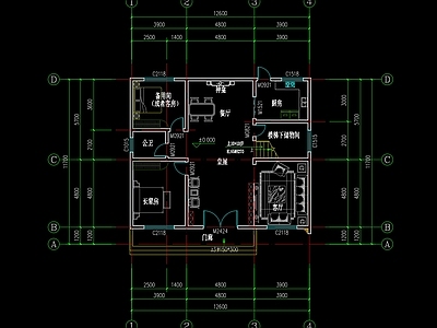 现代别墅建筑 独栋别墅 自建房 施工图