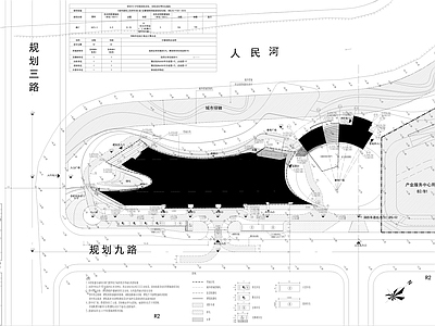 现代简约规划设计 城市之 施工图