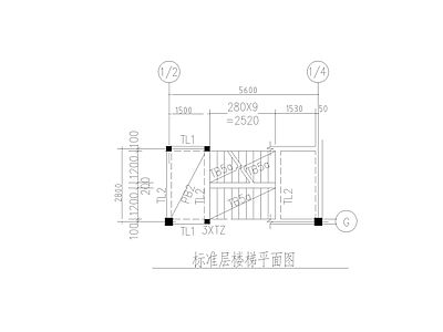 现代其他图库 标准层平面图 施工图