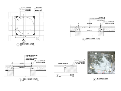 景观节点 井盖 施工图