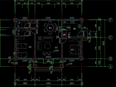 现代别墅建筑 小别墅 自建房 施工图