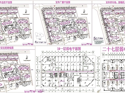 现代其他图库 弱电平面 弱电平面 弱电平面布置 弱电素材 施工图