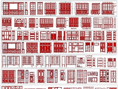 中式综合家具图库 中式古典家具 中式家具素材 中式家具 古典家具 家具 施工图