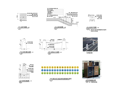 景观节点 车挡石 施工图