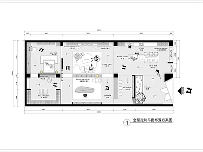 现代其他商业空间 全屋定制整装展厅 木书桌柜 家具软装材料涂料 服装婚纱美容美发 办公室超市眼镜店 施工图