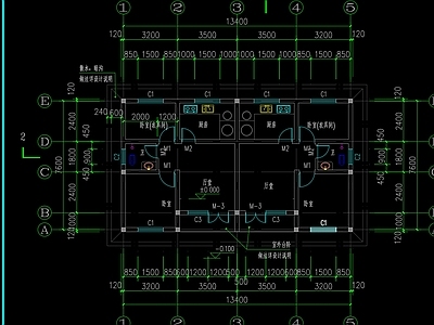 现代别墅建筑 自建房 施工图