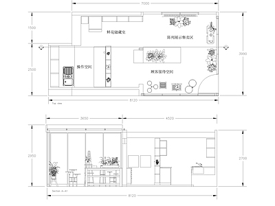 现代花店 店 施工图