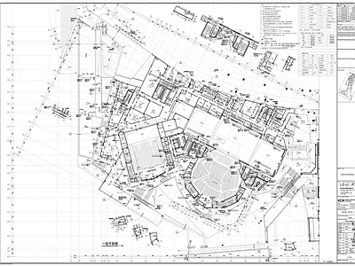 现代极简剧院 现代风格剧院 大剧院 区剧院 施工图