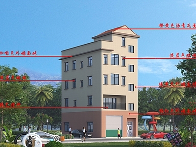 现代其他居住建筑 自建房 建筑 施工图