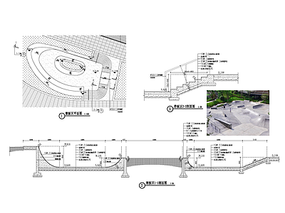 现代广场 滑板广场 施工图