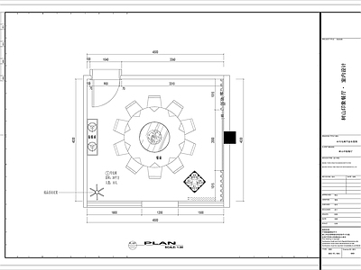 现代其他餐饮空间 包厢 包厢装饰图 施工图