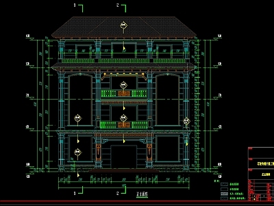 别墅建筑 自建房 独栋别墅 施工图