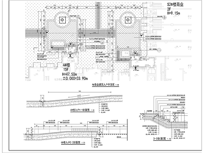 欧式小区景观 示范区 楼间距景观 宅间景观 出入户景观 园路 施工图