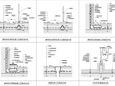 现代地面节点 槛石节点 施工图