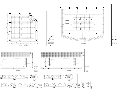 钢结构 大堂吧天钢架图 天钢架图 施工图