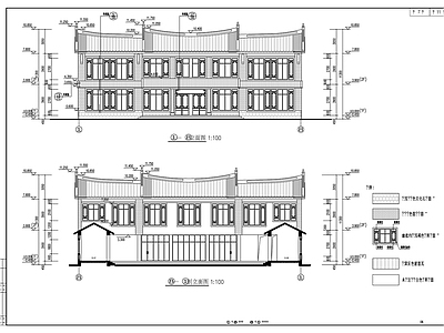 现代新中式其他建筑 游客建施 陵园游客 施工图