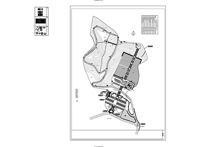 电气图 墓园室外路灯布置 施工图