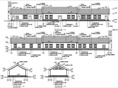 现代新中式办公楼建筑 一层图 办公楼平面图 施工图