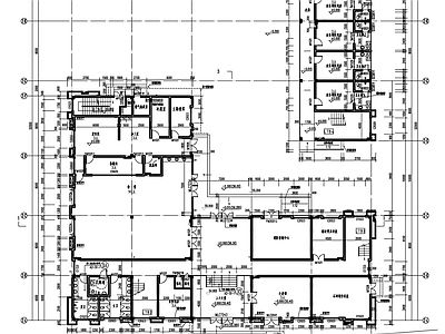 现代新中式其他建筑 墓园后勤服务楼 墓园办公服务楼 多层办公综合楼 施工图