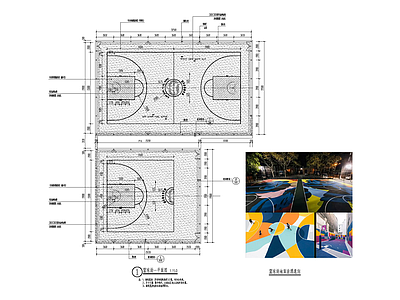 景观节点 球场 施工图