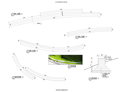 景观节点 草阶 施工图
